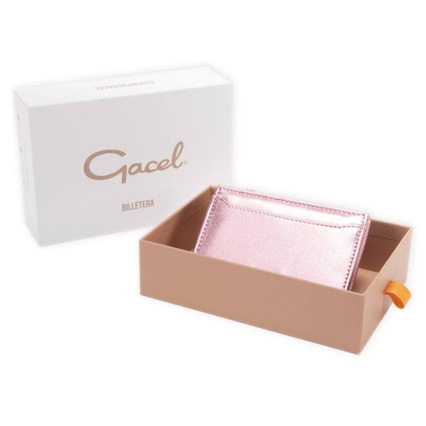Billetera - Gacel - Tarjetero - Rosa -